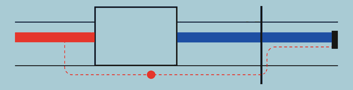 An unchosen commitment is inserted through a concealed side route.