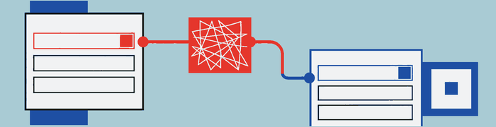 An error stays beside its source and provides a direct route to correction.