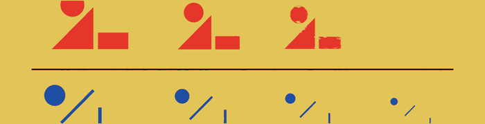 A coherent figure leaves a stronger repeated trace than disconnected marks.